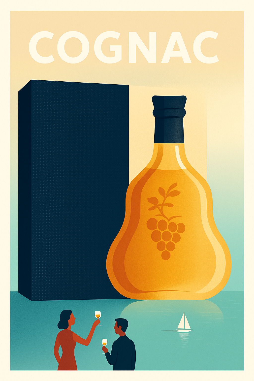 Affiche de Cognac - Élégance et raffinement en toute simplicité