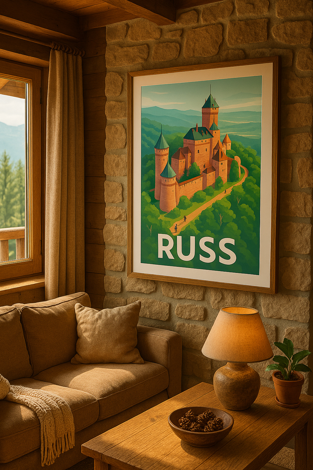 Mise en situation Affiche de Russ - Découvrez le charme médiéval au cœur de la nature