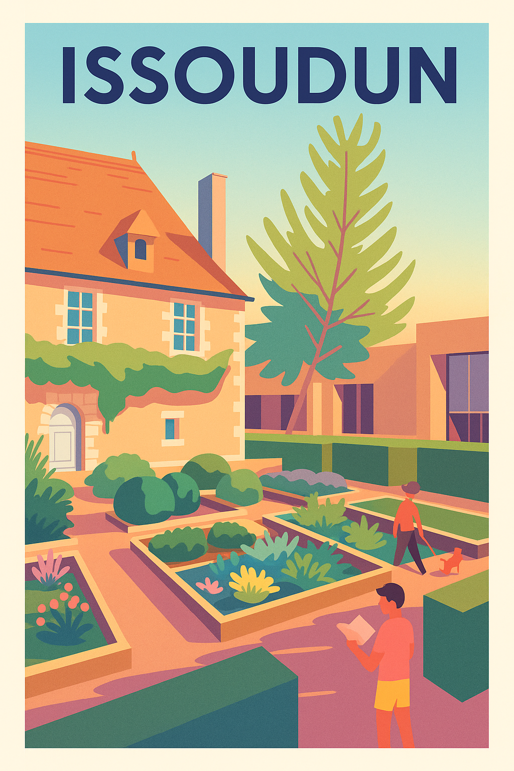 Affiche de Issoudun - Atmosphère bucolique et paisible