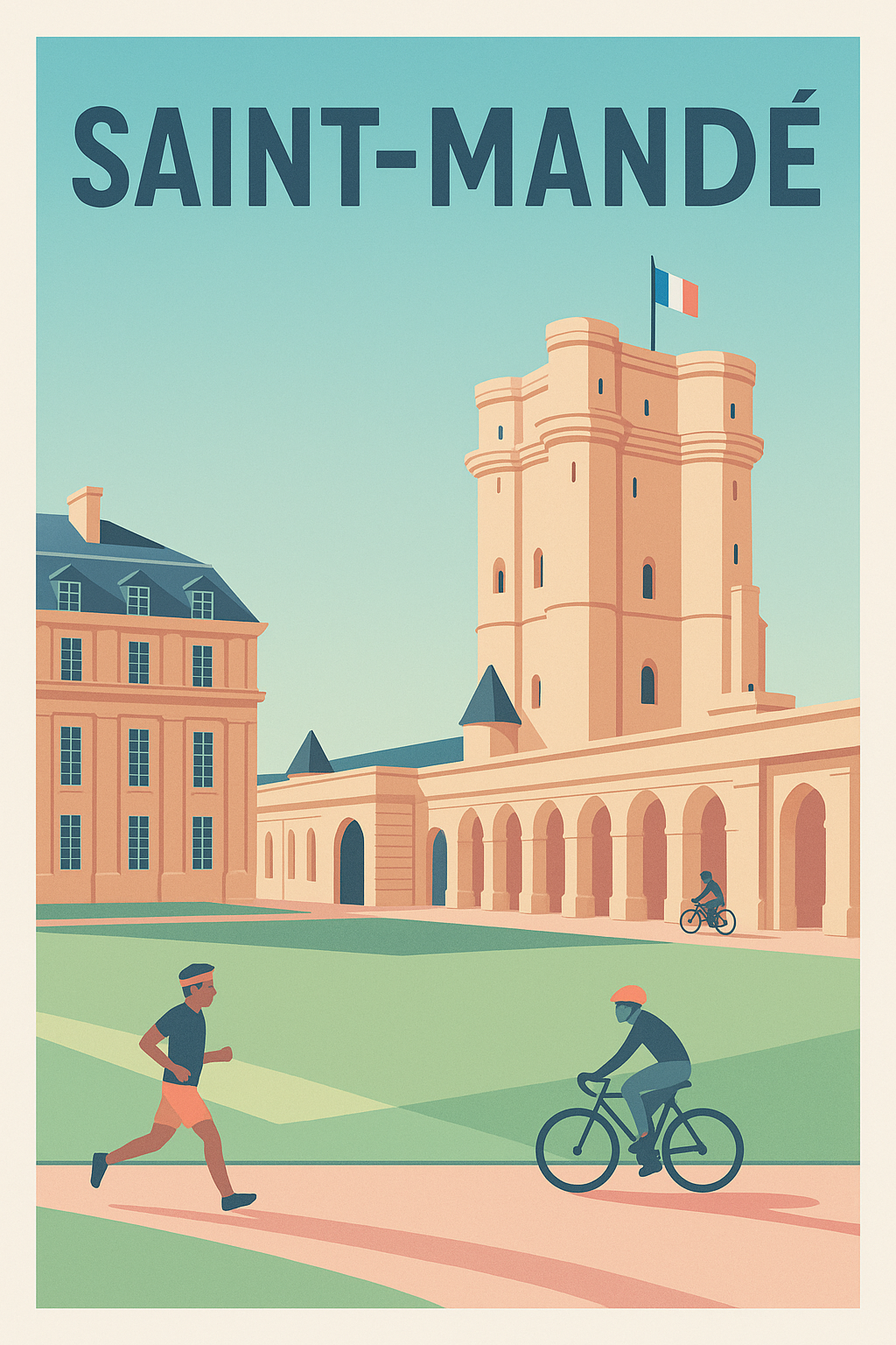 Affiche Saint-Mandé — L'élégance au fil du temps · poster d'art de Saint-Mandé