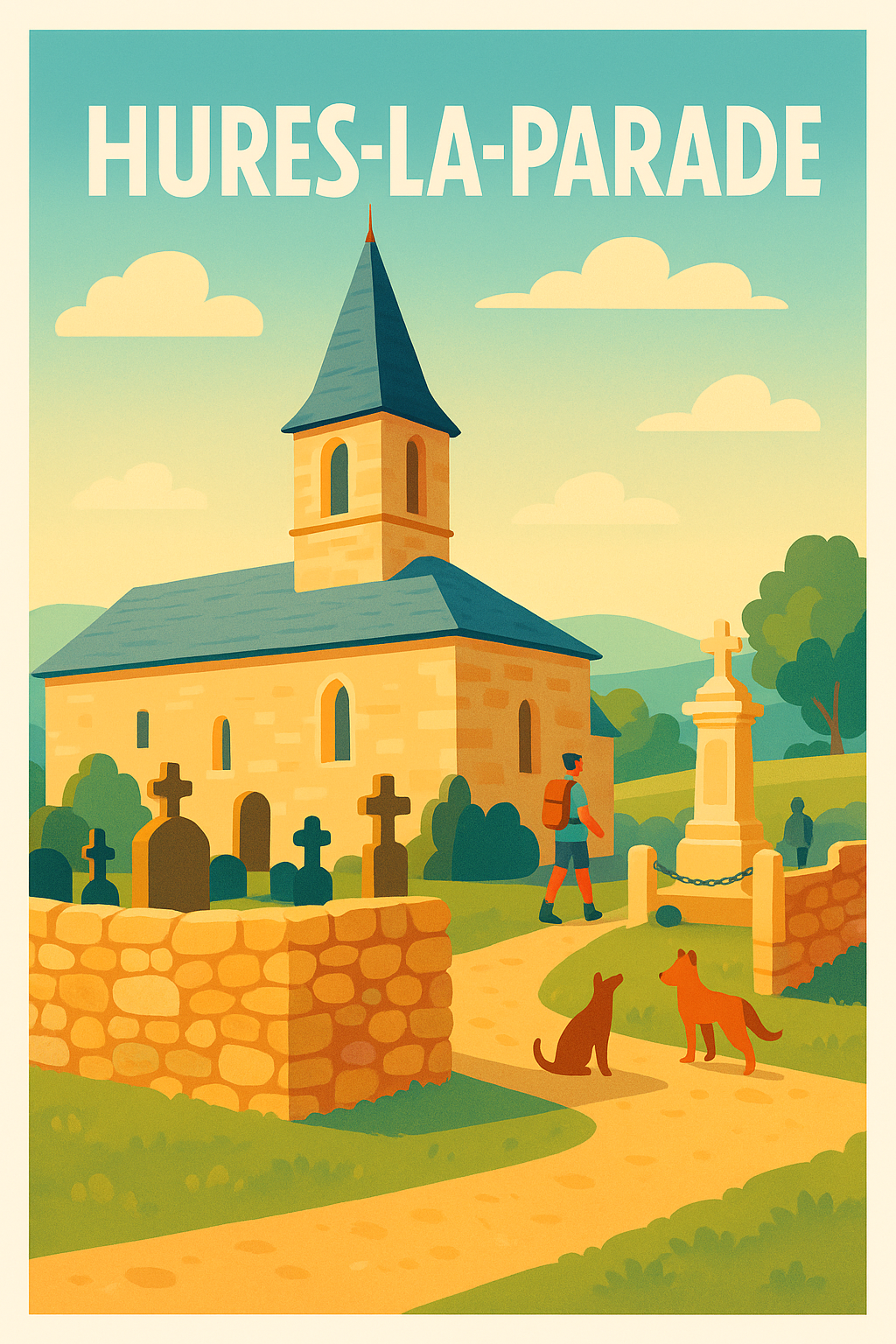 Affiche Hures-la-Parade — Charme et Sérénité au Cœur de la Nature · poster d'art de Hures-la-Parade