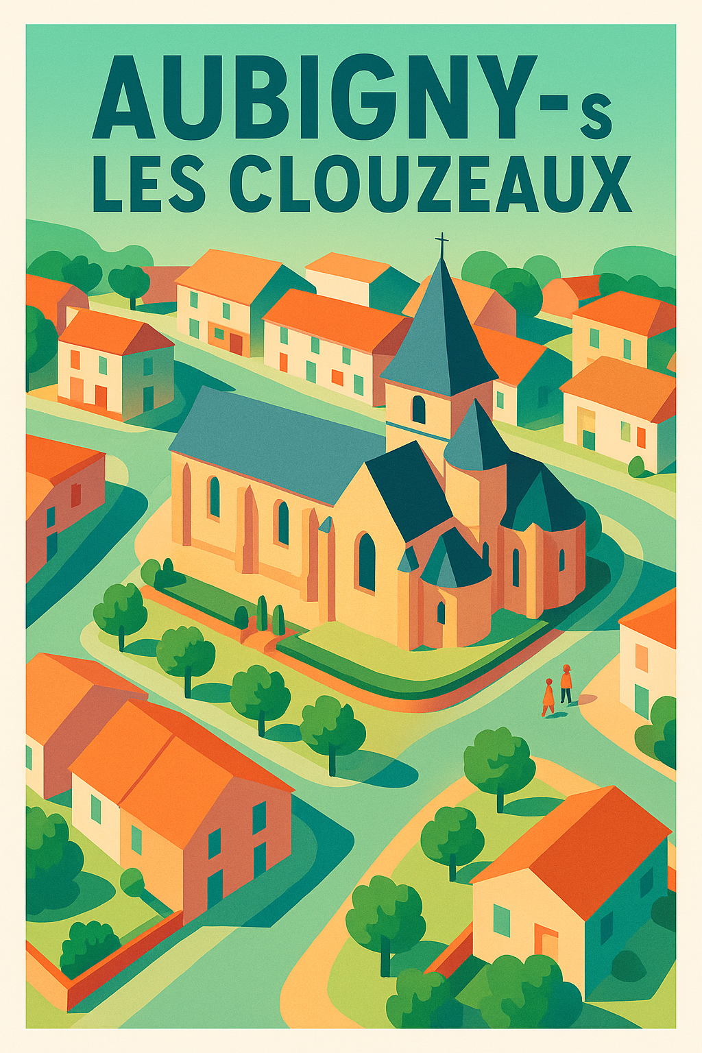 Affiche de Aubigny-Les Clouzeaux - Charme et Sérénité au Cœur du Village