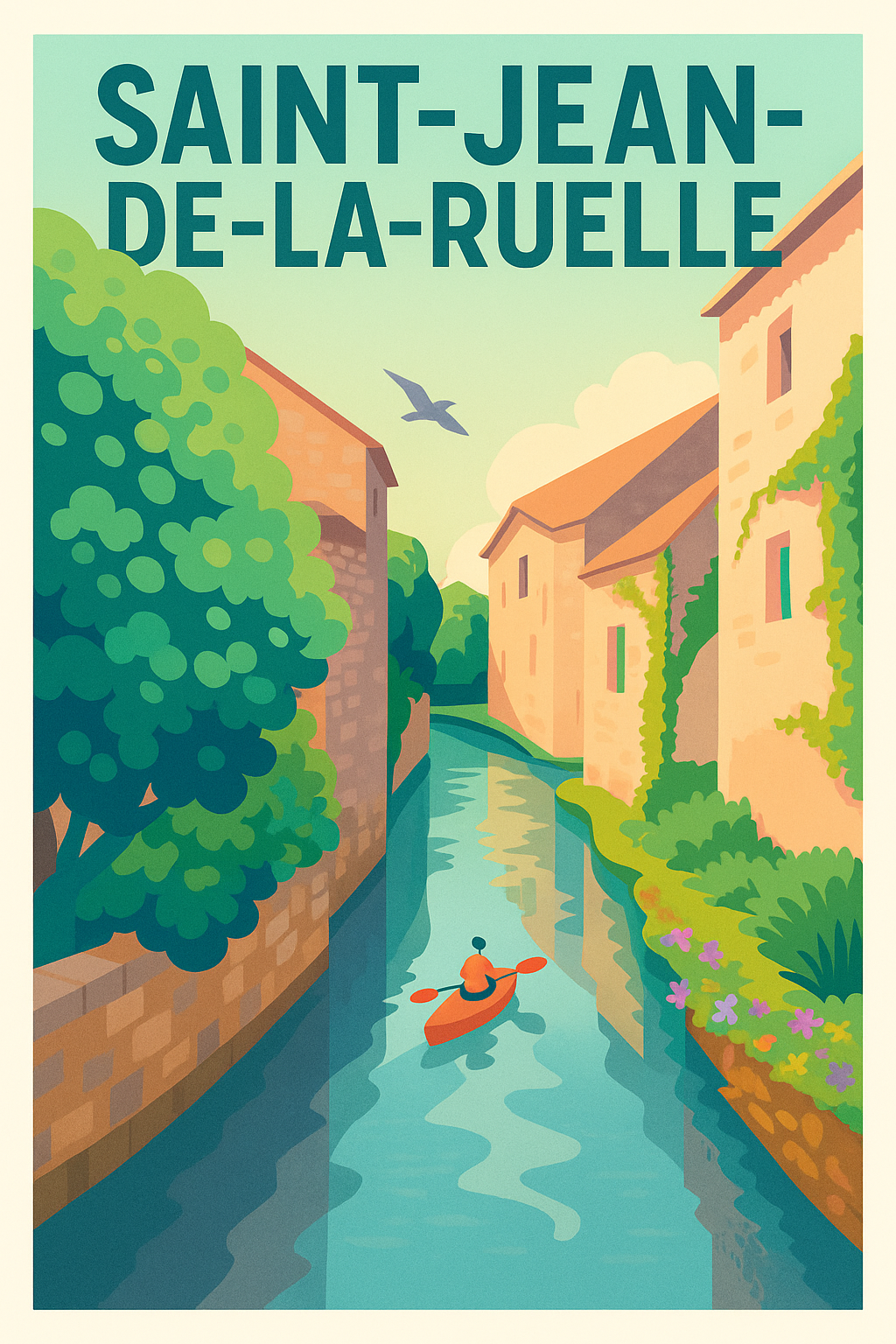 Affiche de Saint-Jean-de-la-Ruelle - Sérénité au fil de l'eau