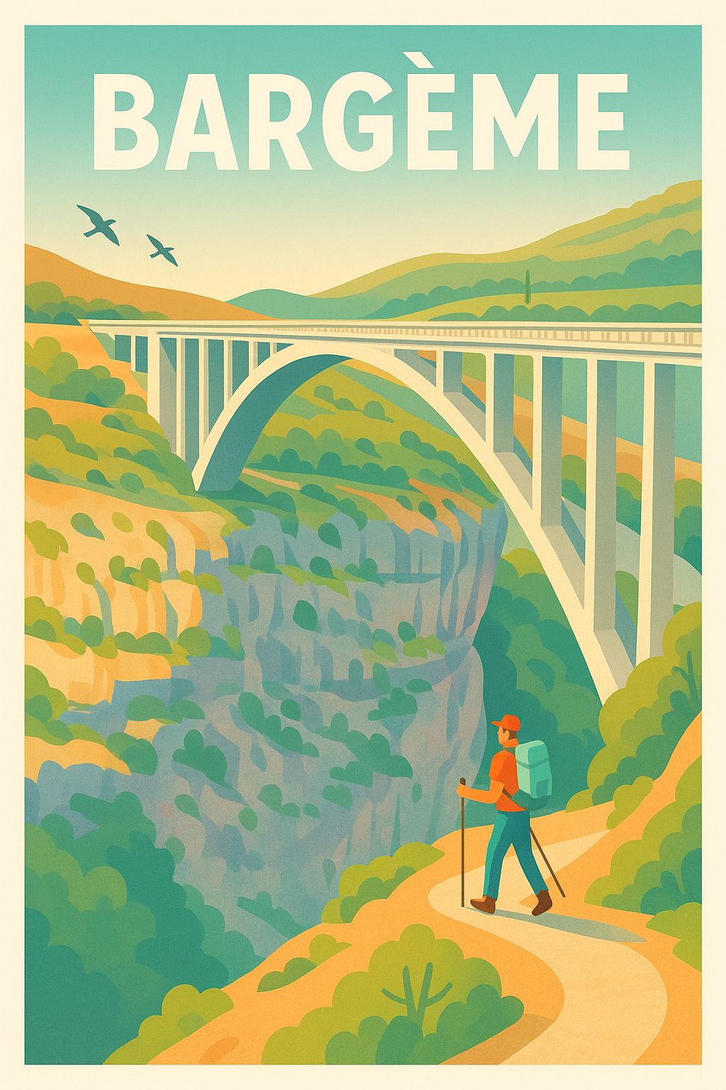 Affiche Bargème — Escapade nature et paysages grandioses · poster d'art de Bargème