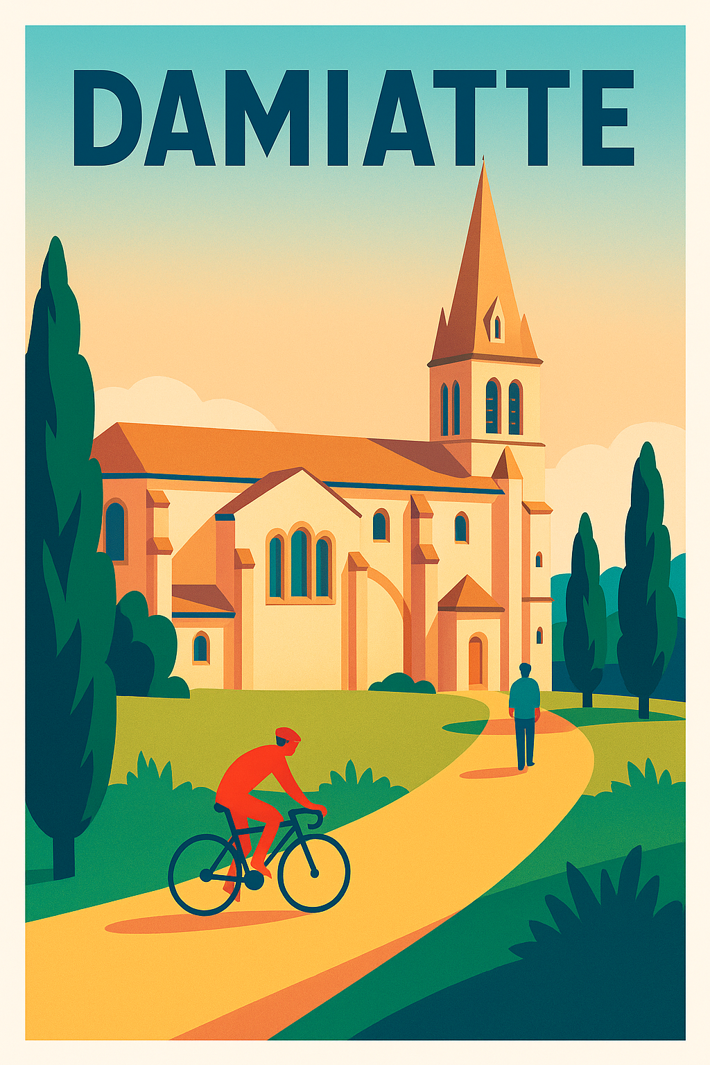 Affiche de Damiatte - Charme et Sérénité au Cœur du Village