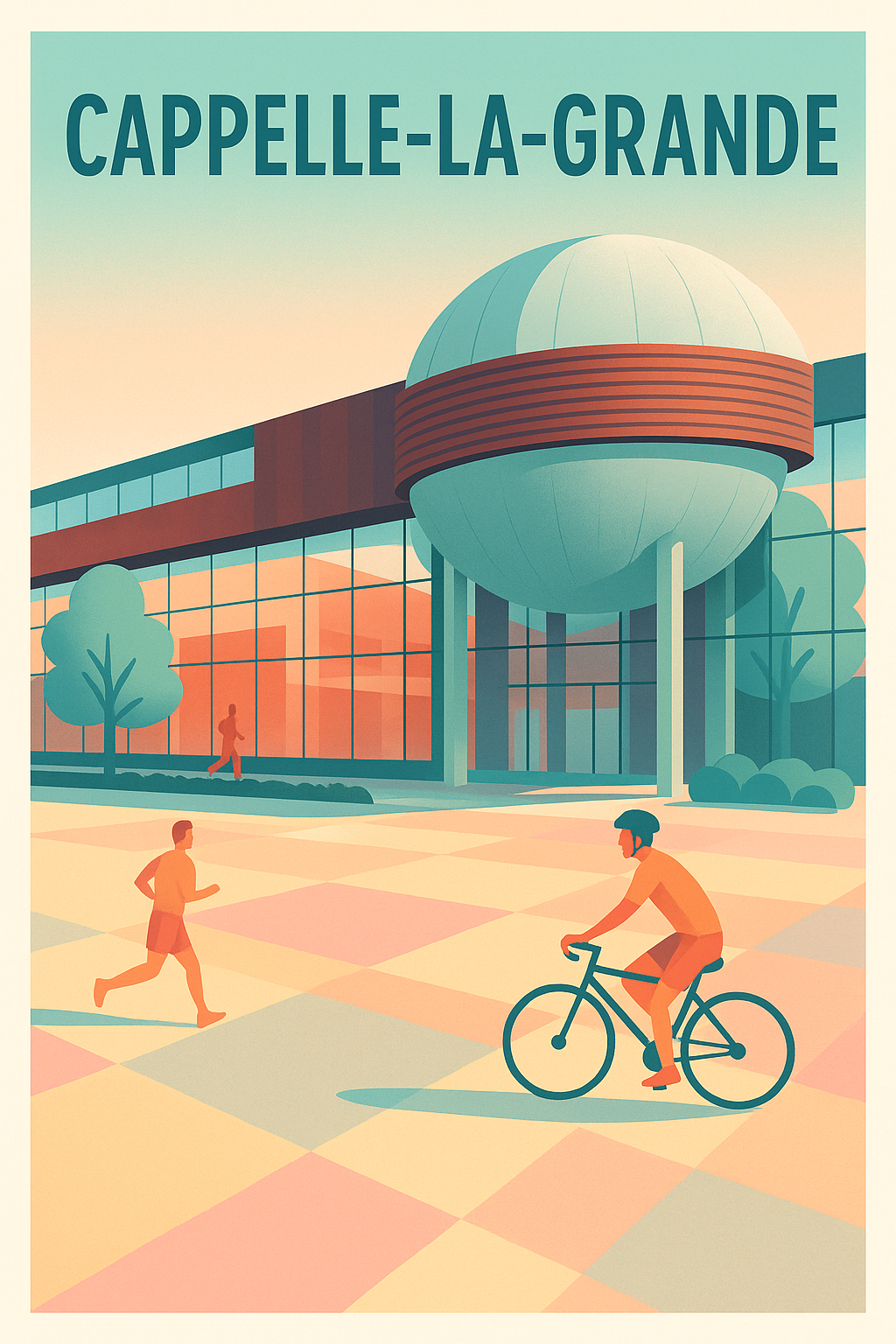 Affiche de Cappelle-la-Grande - Une balade urbaine ensoleillée