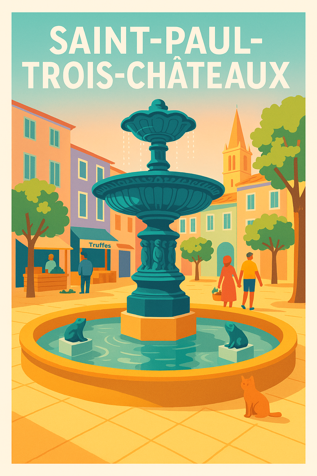 Affiche de Saint-Paul-Trois-Châteaux - Charme et douceur de la Provence