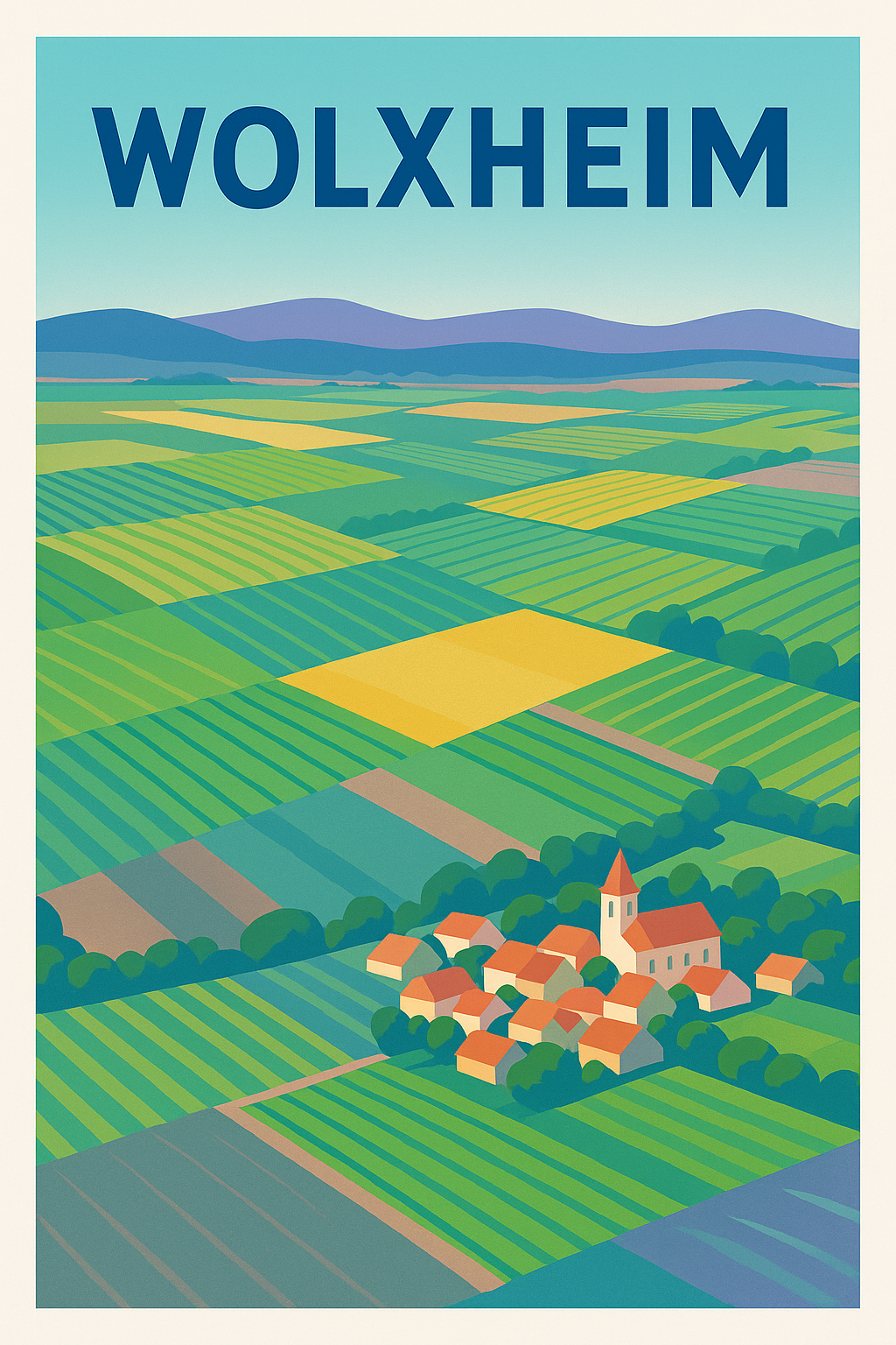 Affiche de Wolxheim - Le charme paisible des vignobles alsaciens