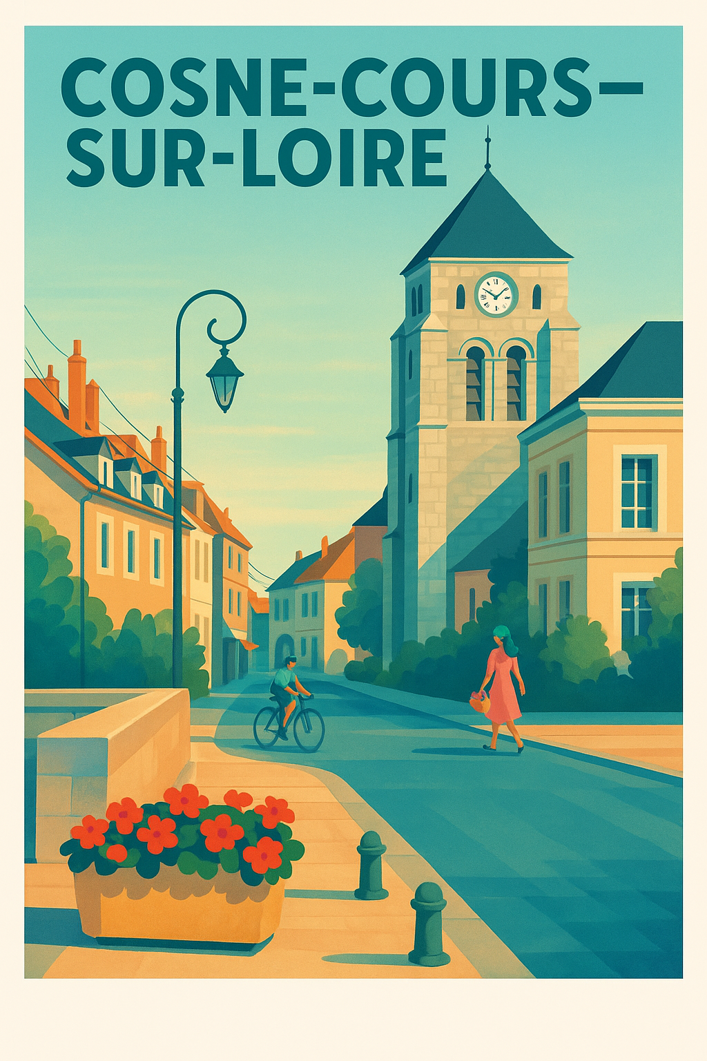 Affiche de Cosne-Cours-sur-Loire - Charme tranquille d'une ville de Loire