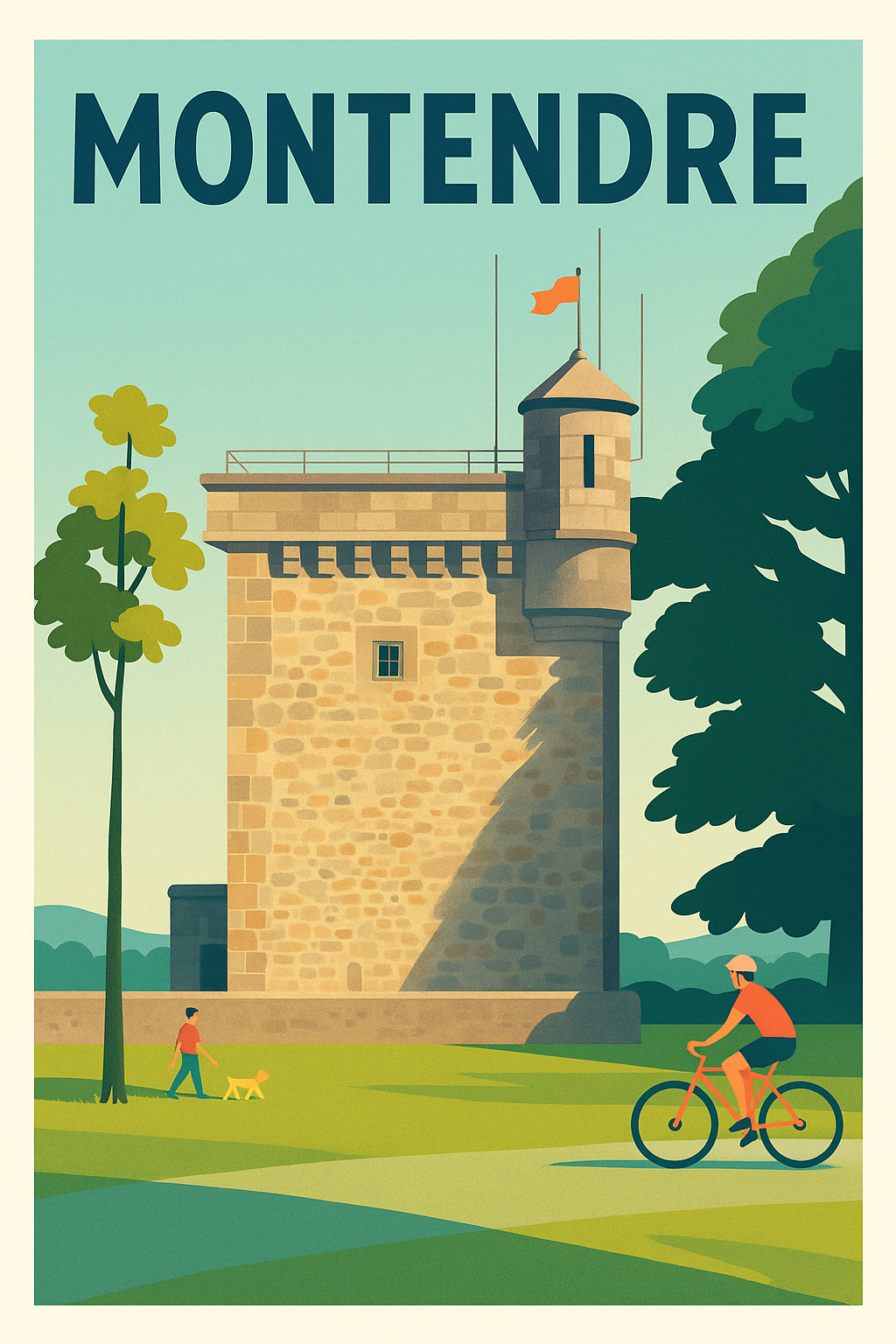 Affiche de Montendre - Charme historique et nature apaisante