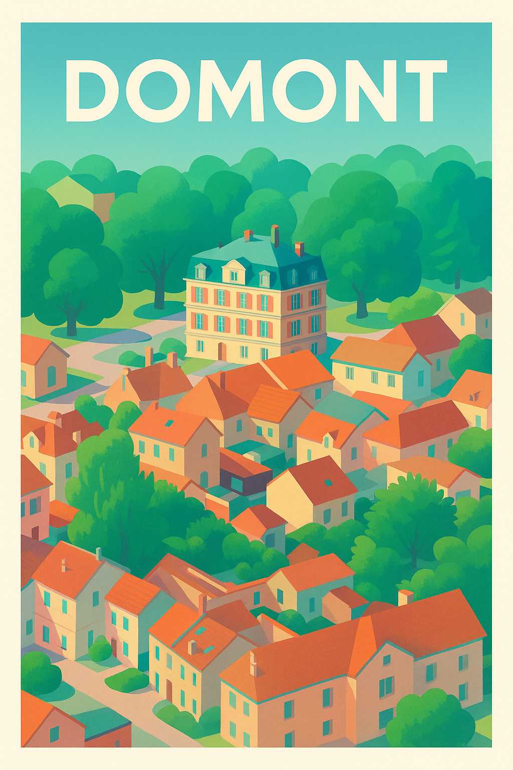 Affiche de Domont - Charme et douceur d'une ville verdoyante