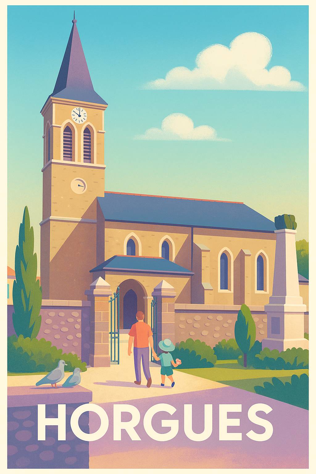 Affiche de Horgues - Charme et sérénité au cœur du village