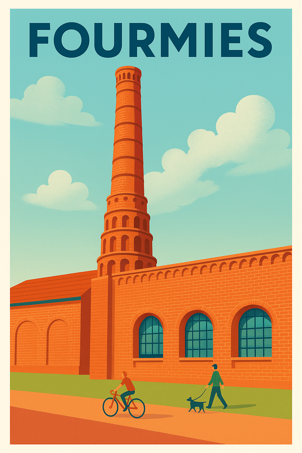 Affiche de Fourmies - L'élégance industrielle en poster vintage