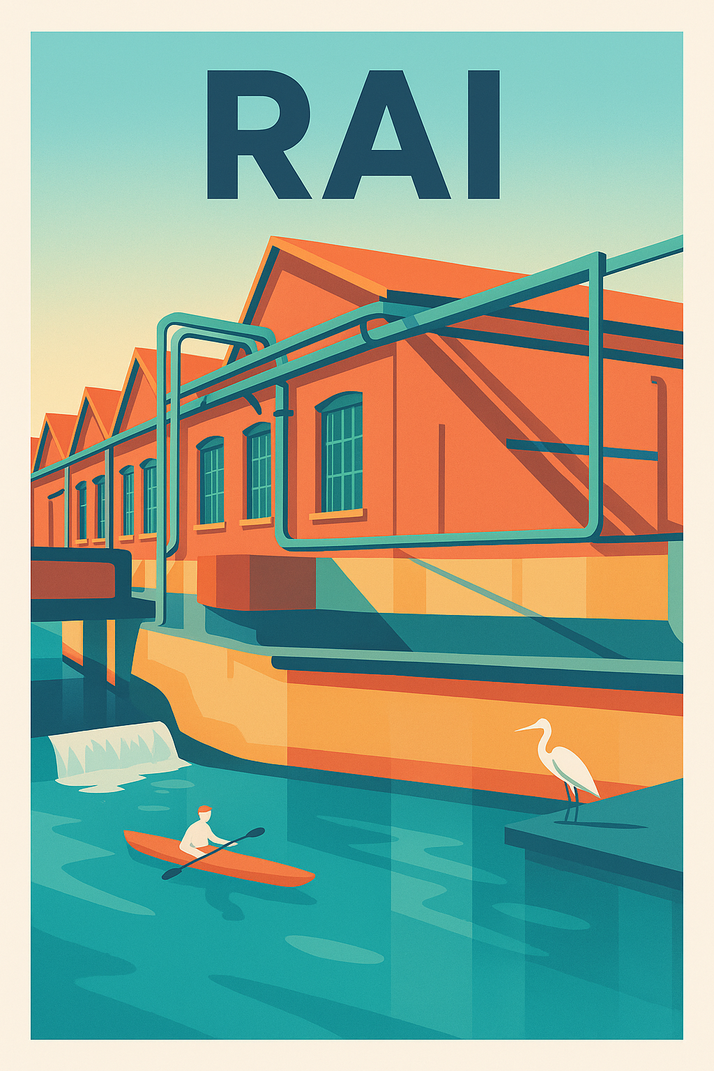 Affiche de Rai - L'Esprit industriel au fil de l'eau
