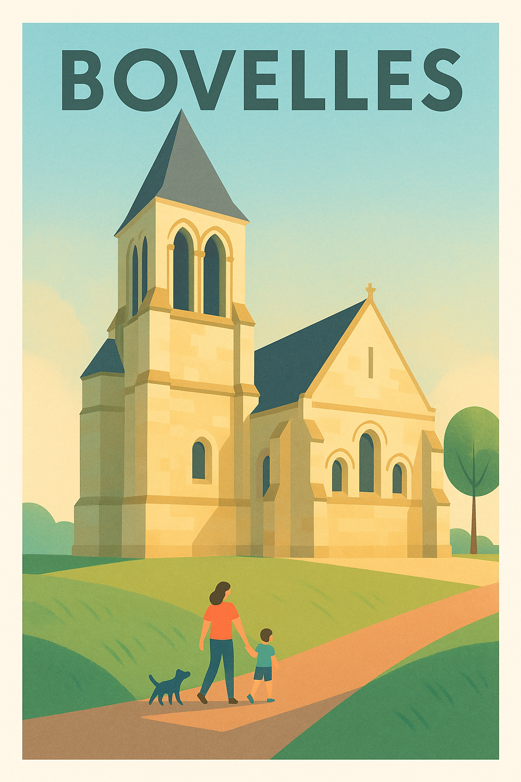 Affiche Bovelles — Charme et sérénité en campagne · poster d'art de Bovelles