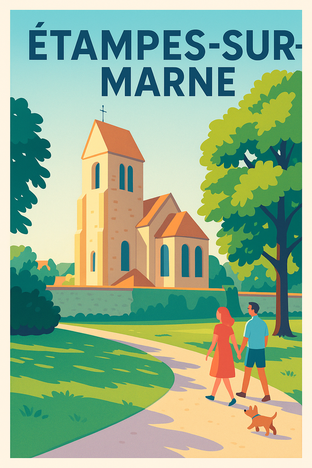 Affiche de Étampes-sur-Marne - Promenade bucolique au cœur du patrimoine