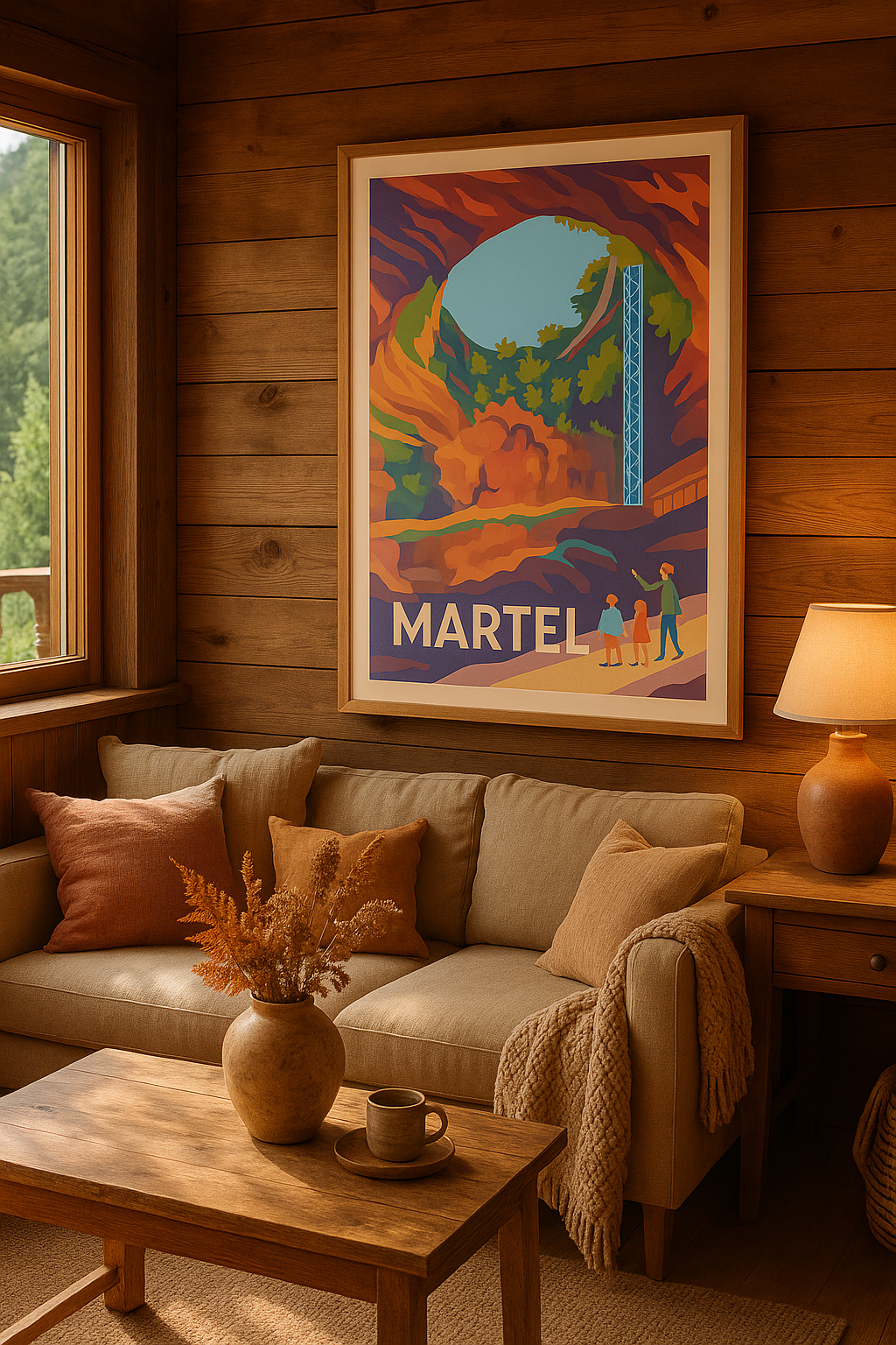Mise en situation Affiche de Martel - Exploration spectaculaire des Grottes naturelles