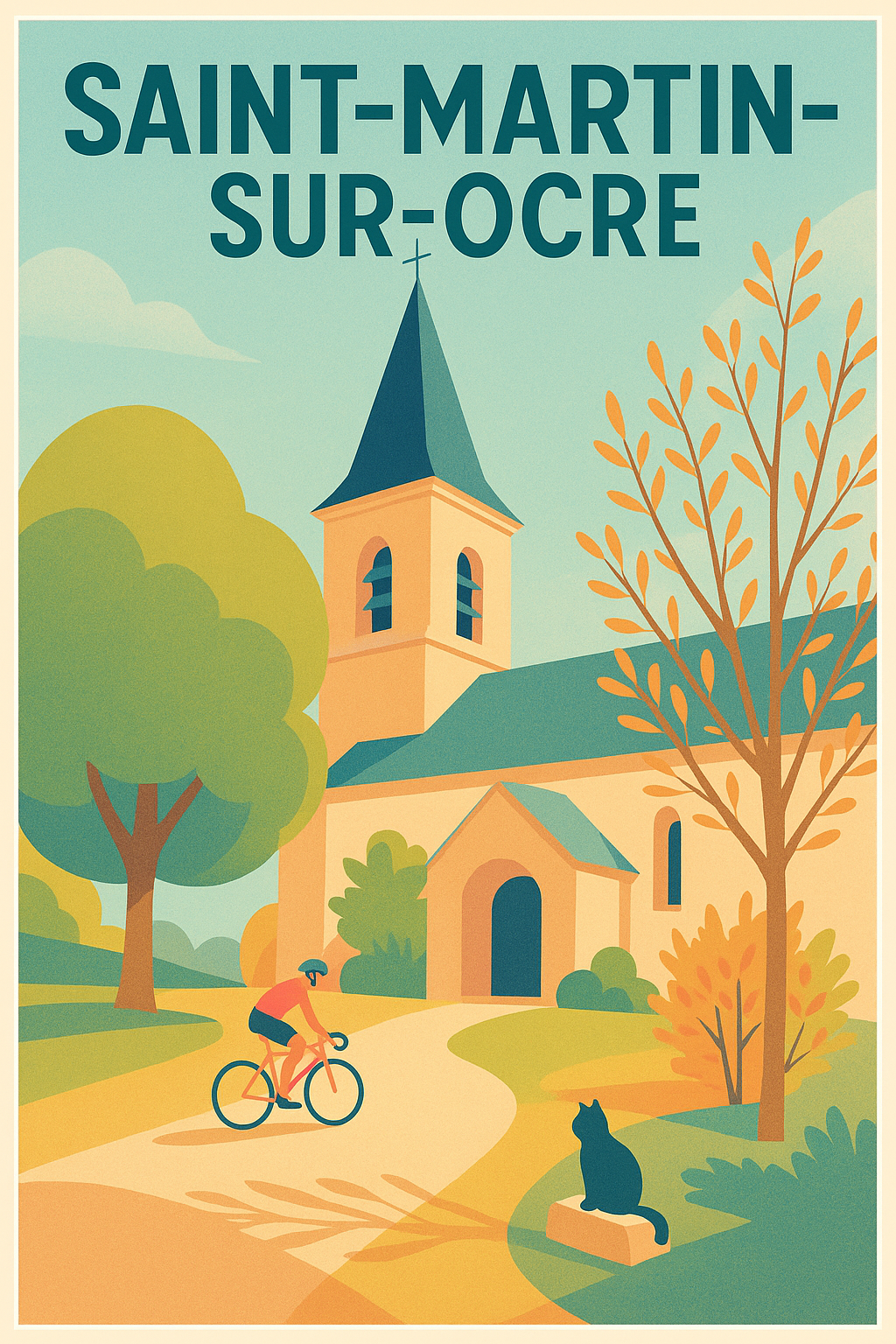 Affiche de Saint-Martin-sur-Ocre - Charme bucolique et sérénité