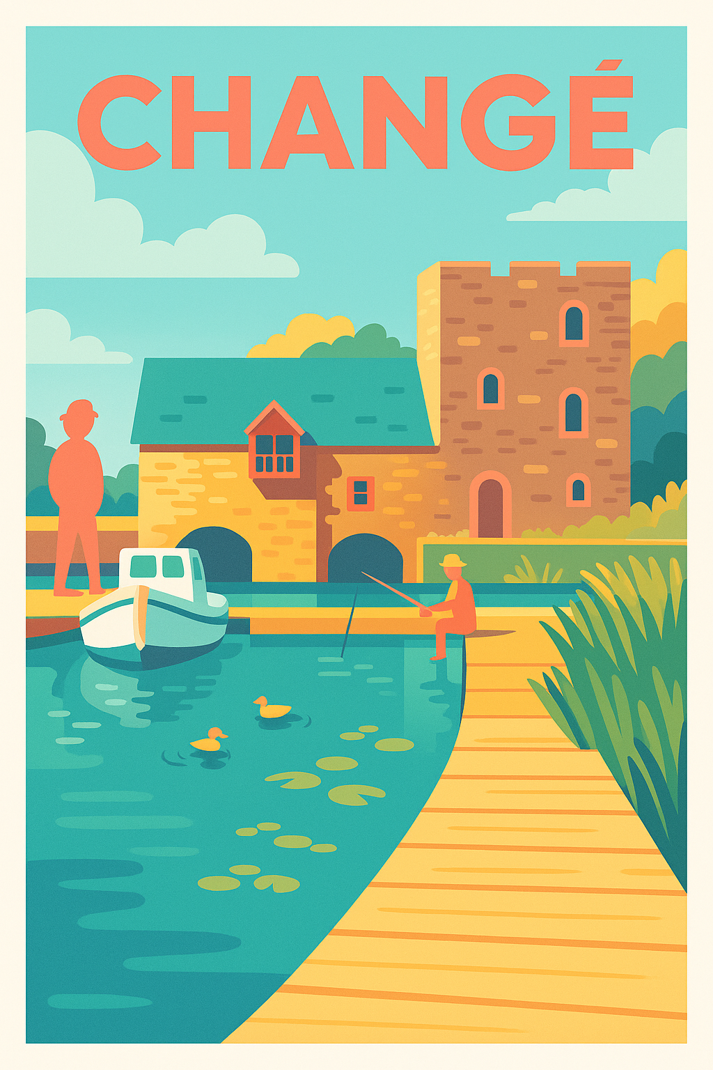 Affiche de Changé - Tranquillité au bord de l'eau