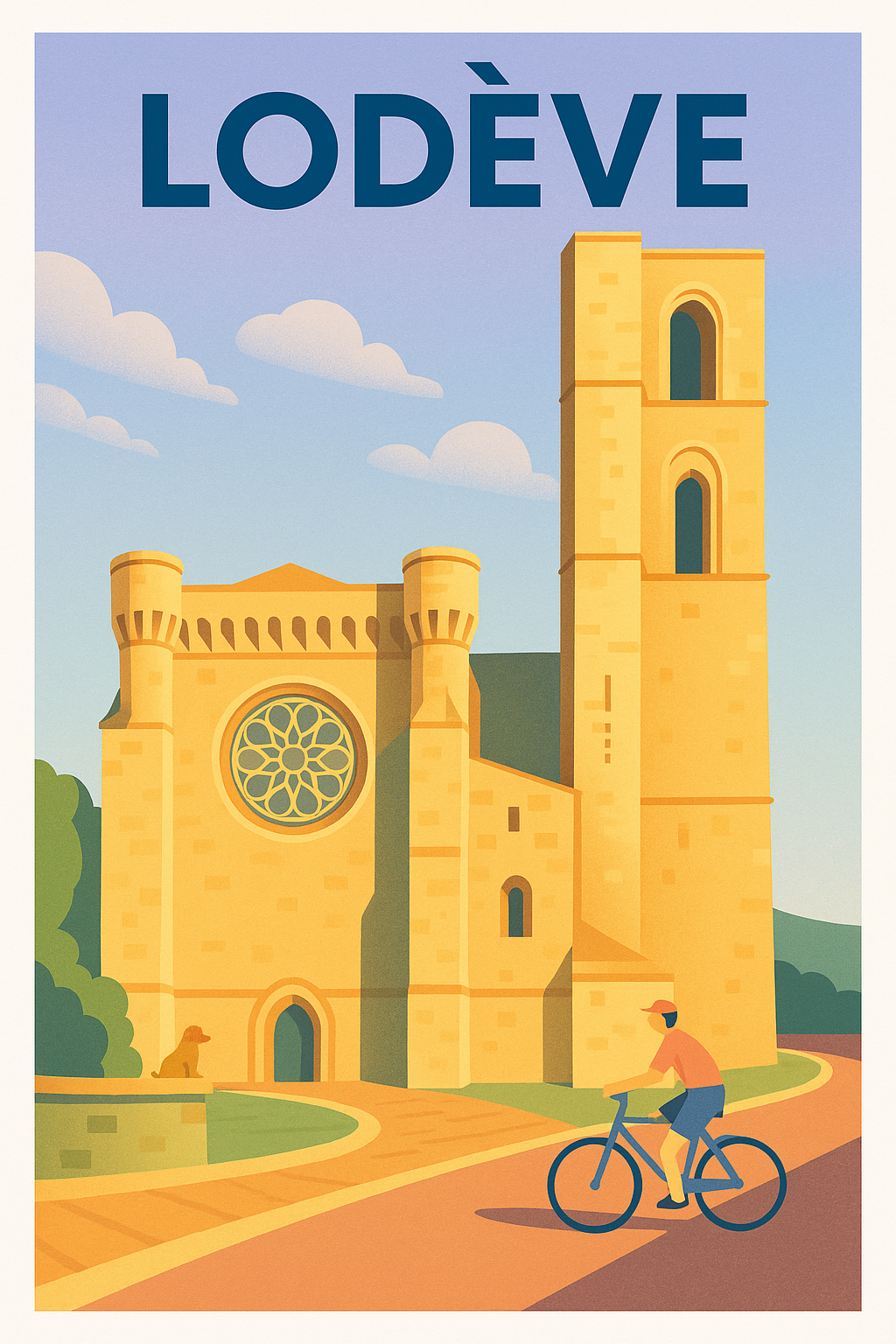 Affiche de Lodève - Charme et sérénité au cœur de l'Hérault