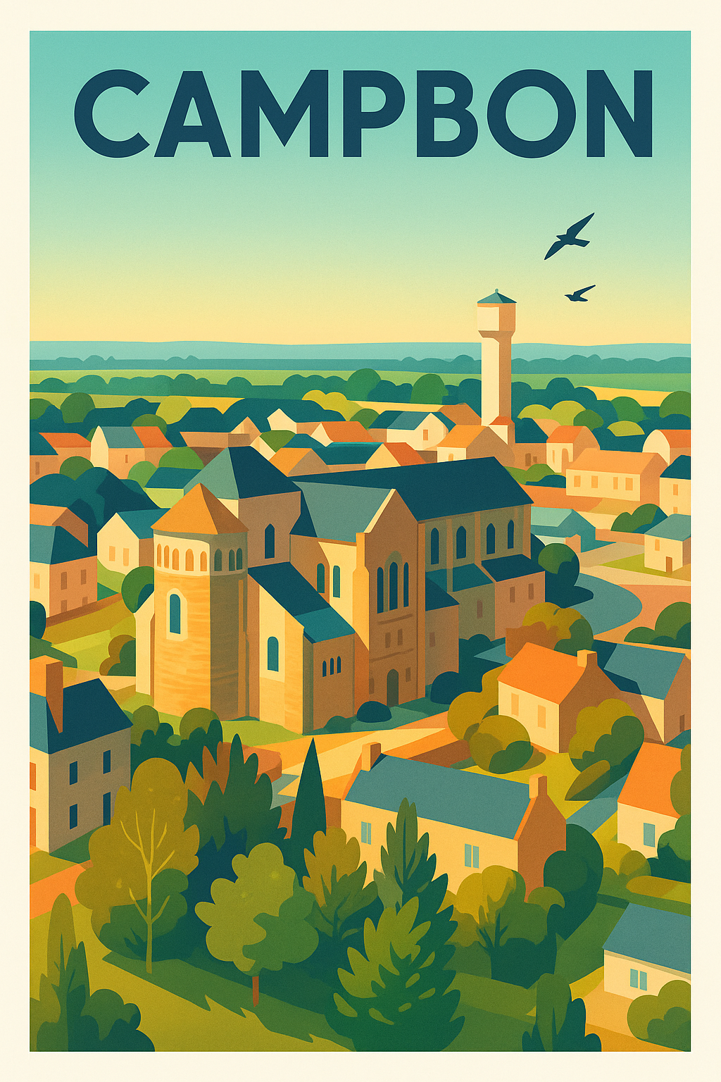 Affiche de Campbon - Élégance et charme d'un village breton