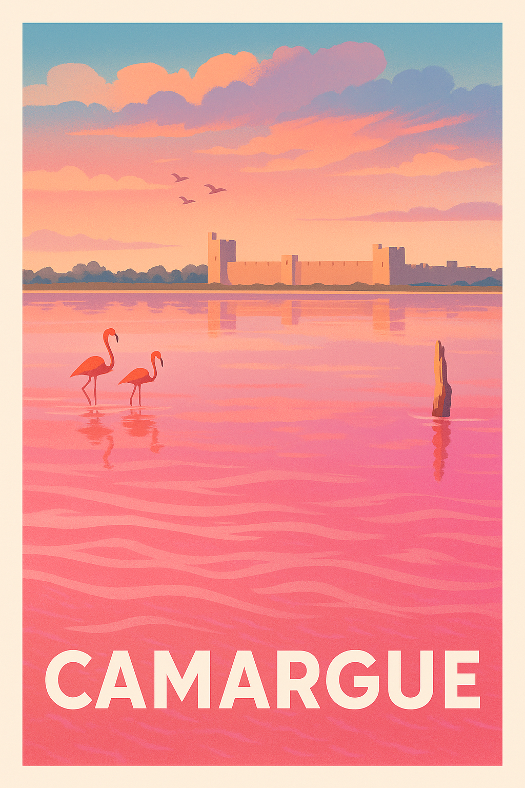 Affiche de Camargue - Évasion Nature et Sérénité