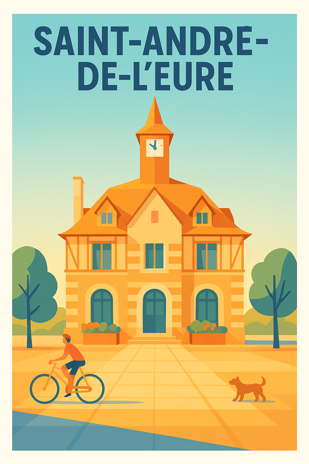 Affiche de Saint-André-de-l'Eure - Charme et Sérénité au Cœur de la Normandie