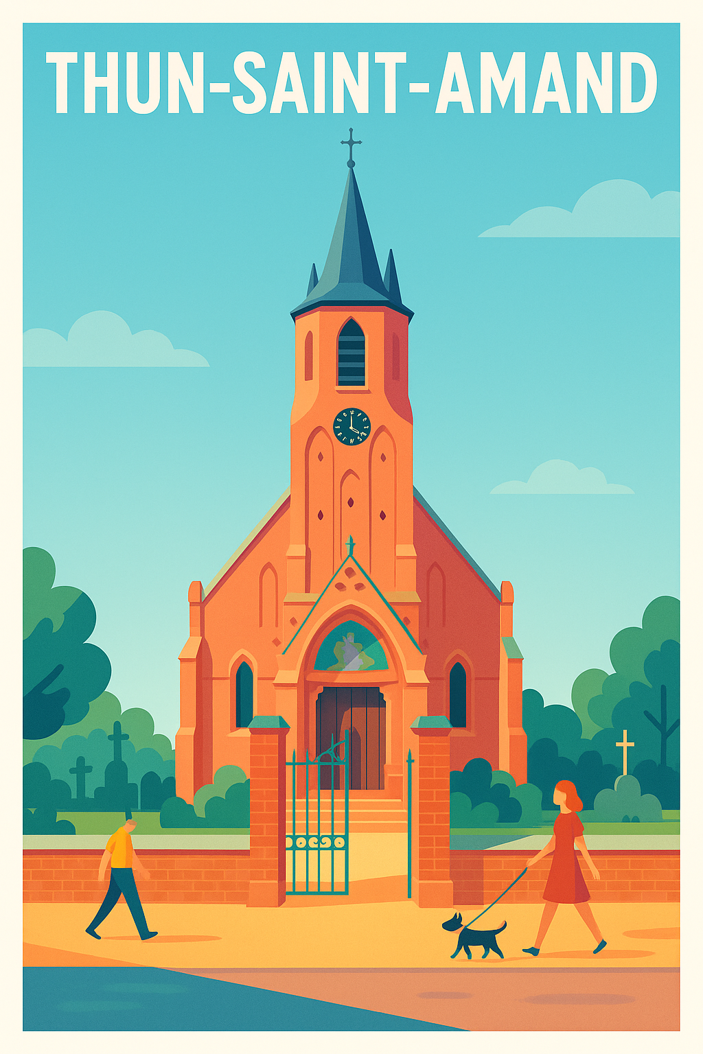 Affiche de Thun-Saint-Amand - L'élégance intemporelle d'un patrimoine religieux
