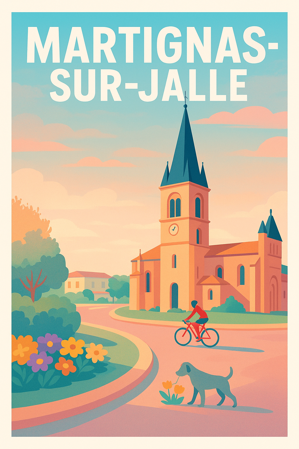 Affiche de Martignas-sur-Jalle - Charme et tranquillité au fil du temps