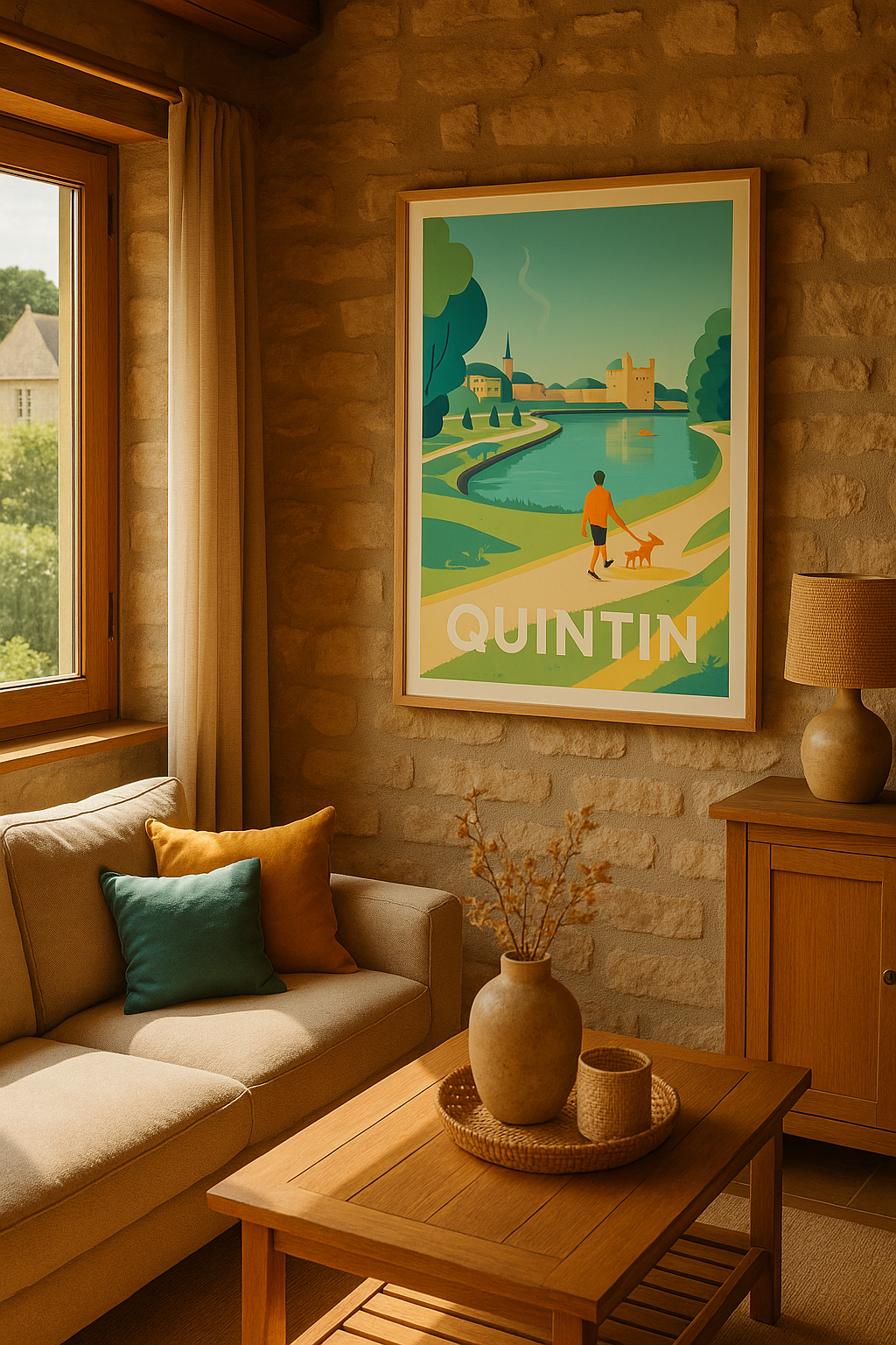 Mise en situation Affiche de Quintin - Sérénité au bord de l'eau