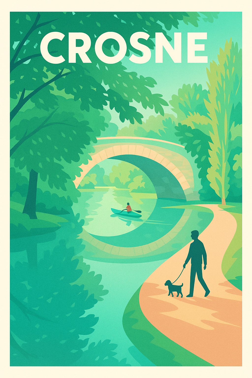 Affiche de Crosne - Promenade au fil de l'eau