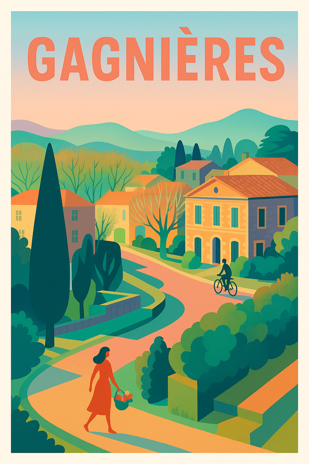 Affiche de Gagnières - Charme et sérénité en douceur