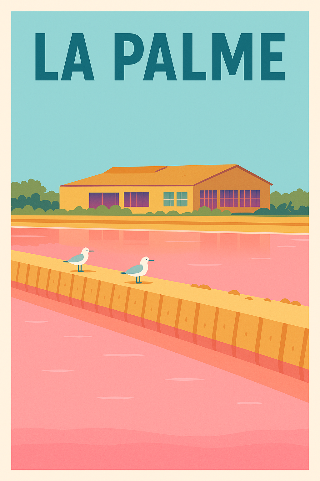 Affiche de La Palme - Tranquillité au bord des salins