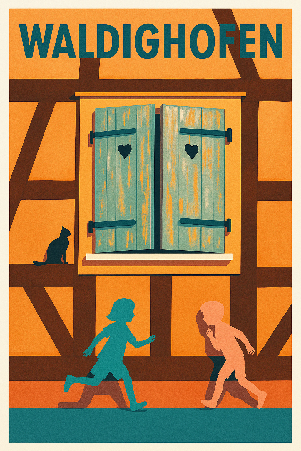 Affiche de Waldighofen - Charme et simplicité d'une fenêtre alsacienne