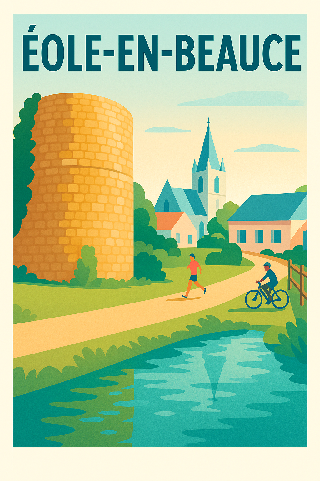 Affiche de Éole-en-Beauce - Charme bucolique et douceur de vie