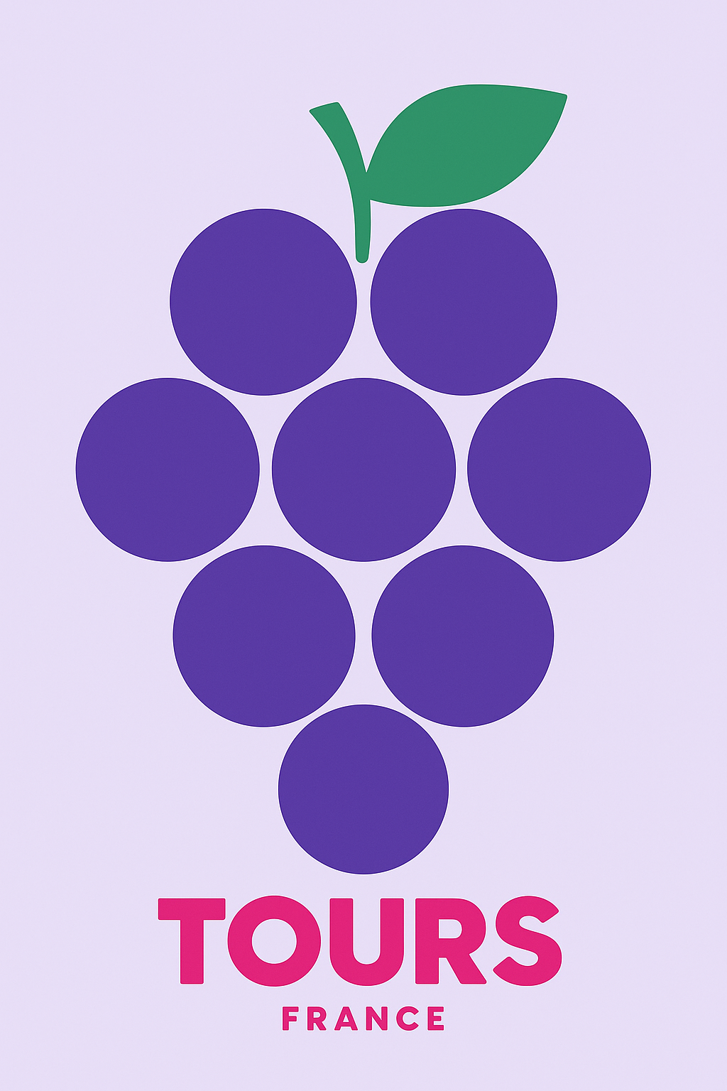Affiche de Tours - L'élégance viticole au cœur de la ville