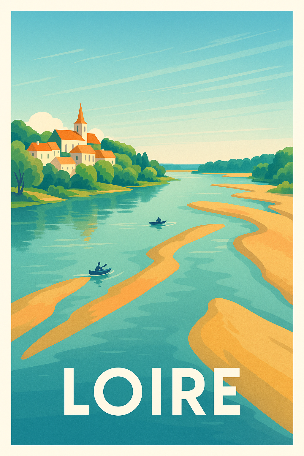 Affiche de Loire - Sérénité en rives paisibles