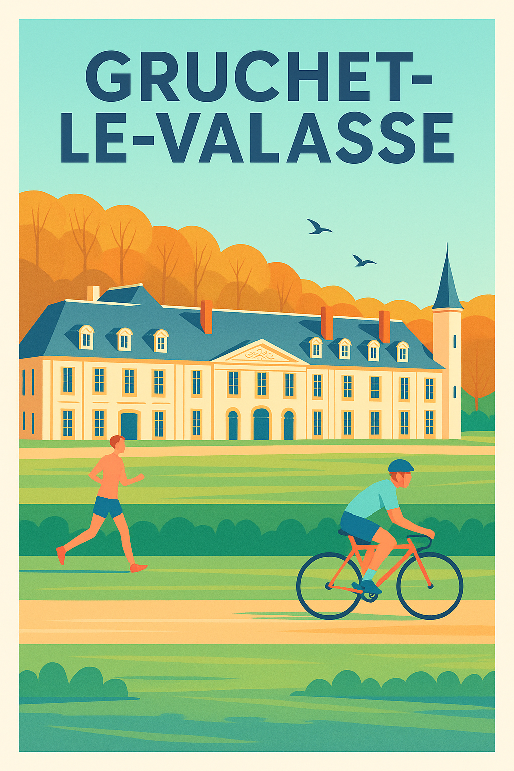 Affiche de Gruchet-le-Valasse - L'esprit verdoyant normand