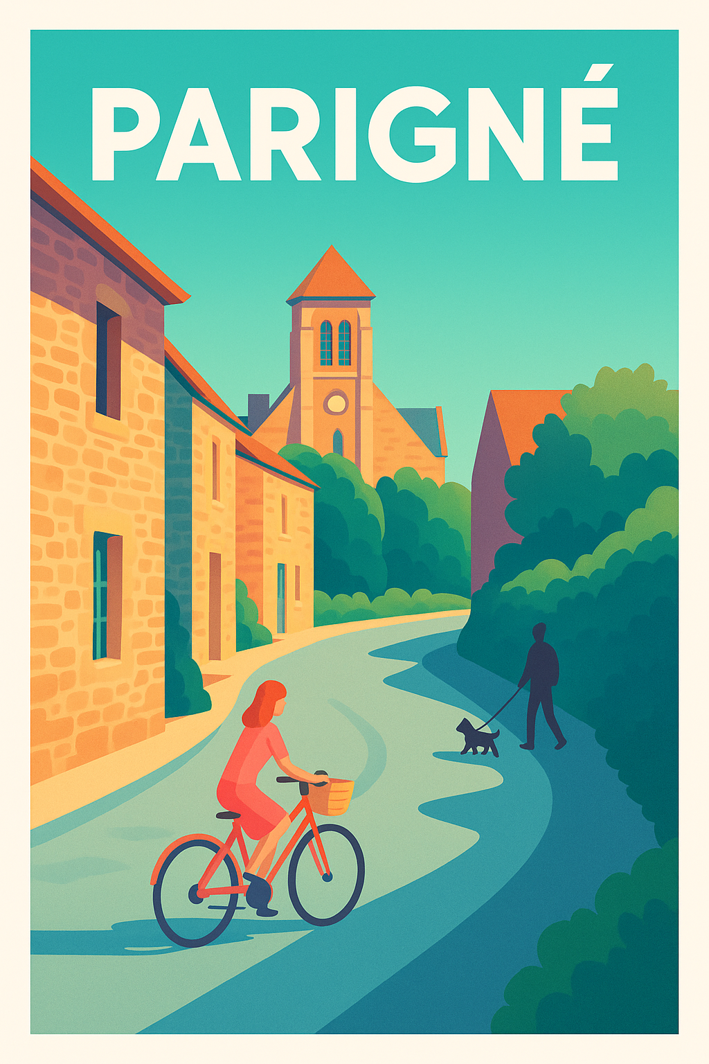 Affiche de Parigné - Douceur de vie en plein air