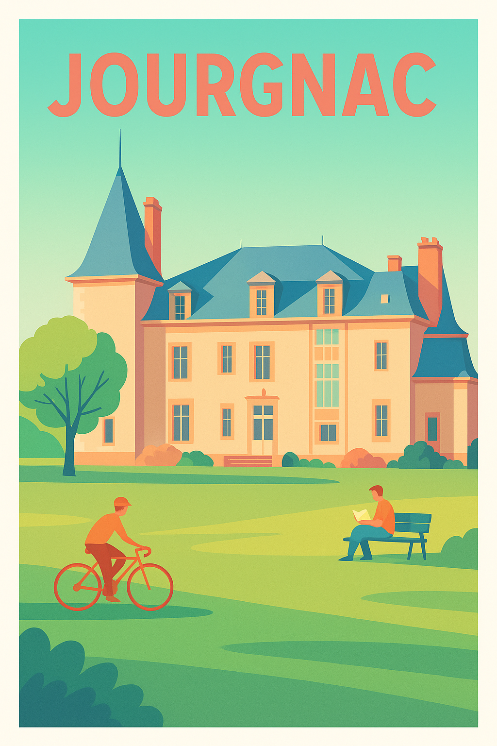 Affiche de Jourgnac - Charme bucolique et douceur de vivre