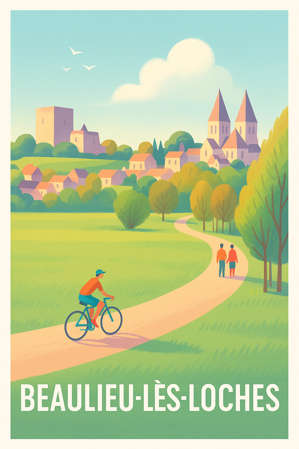 Affiche de Beaulieu-lès-Loches - Promenade bucolique au cœur de la campagne