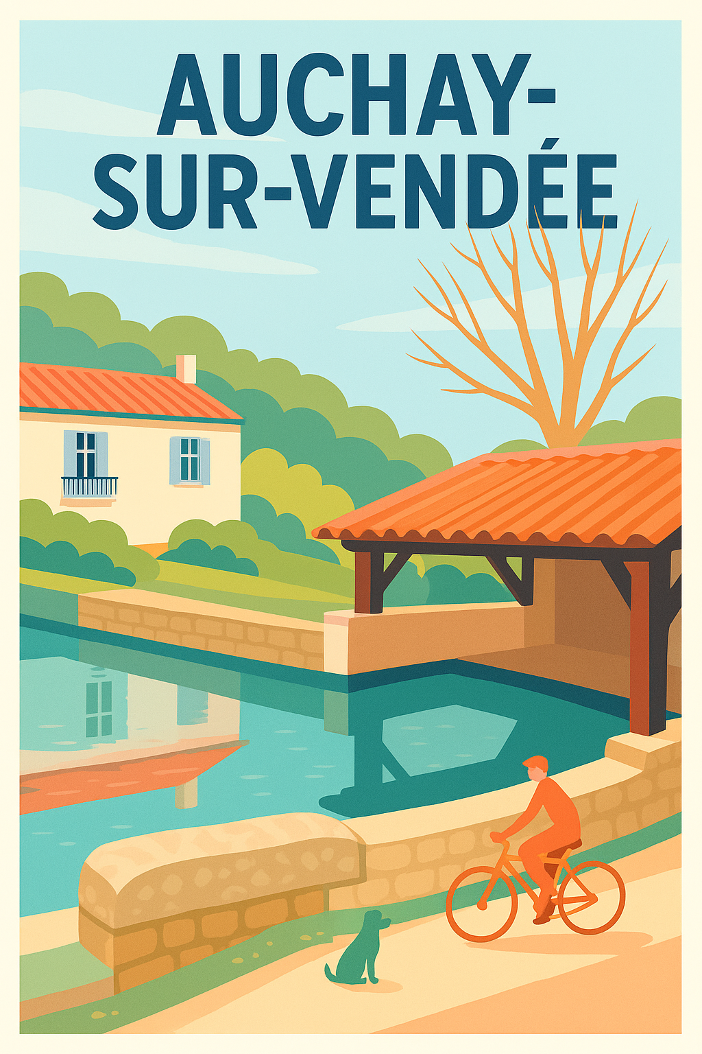 Affiche de Auchay-sur-Vendée - Charme paisible au fil de l'eau