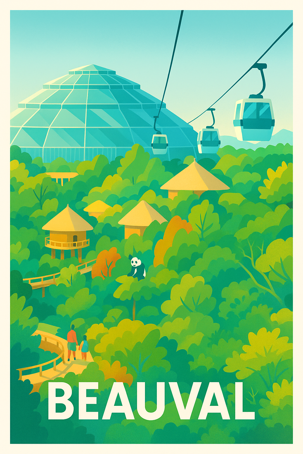 Affiche Beauval - Immersion au cœur de la nature sauvage