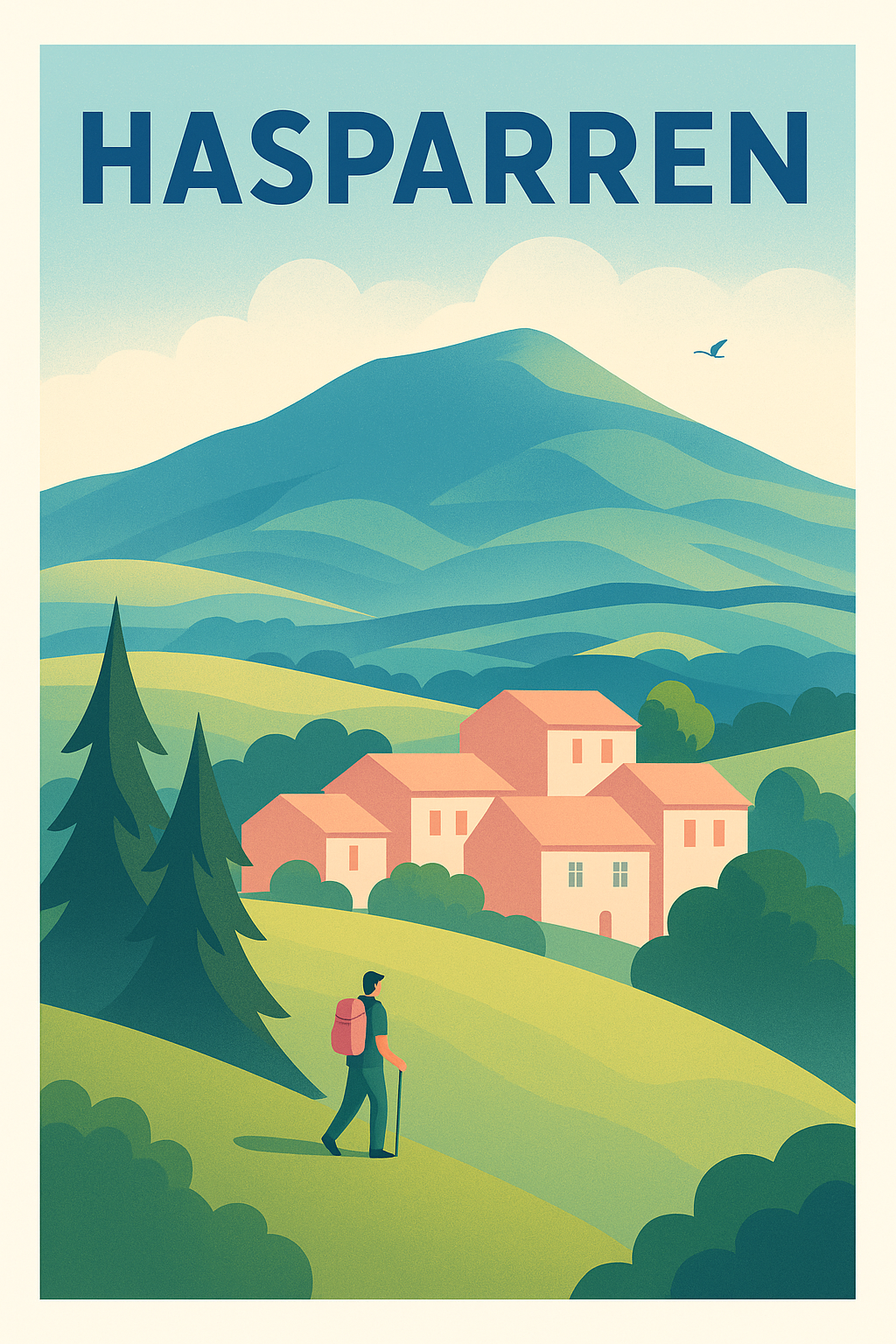 Affiche de Hasparren - Escapade nature et village authentique