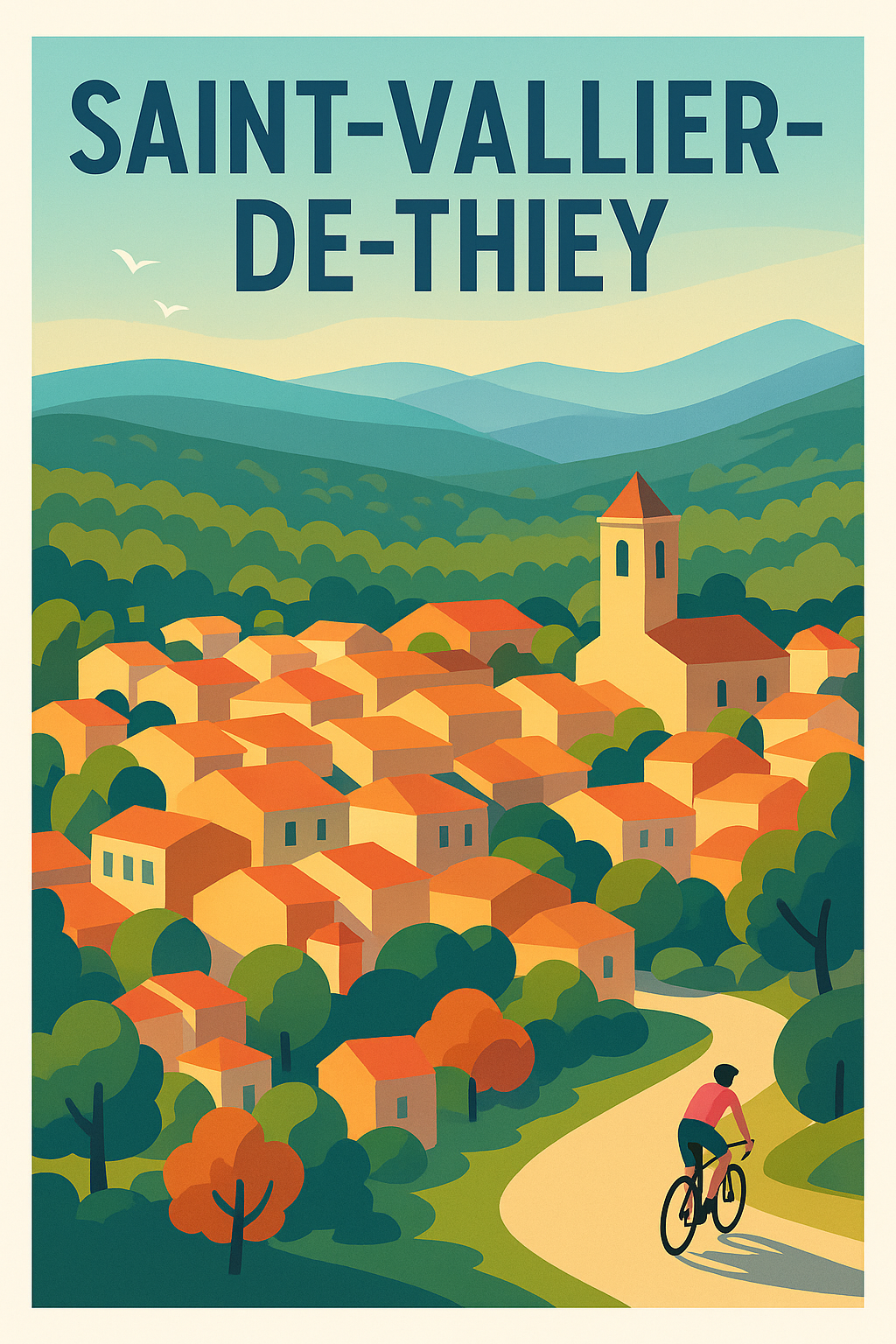 Affiche de Saint-Vallier-de-Thiey - Charme Provençal et nature préservée