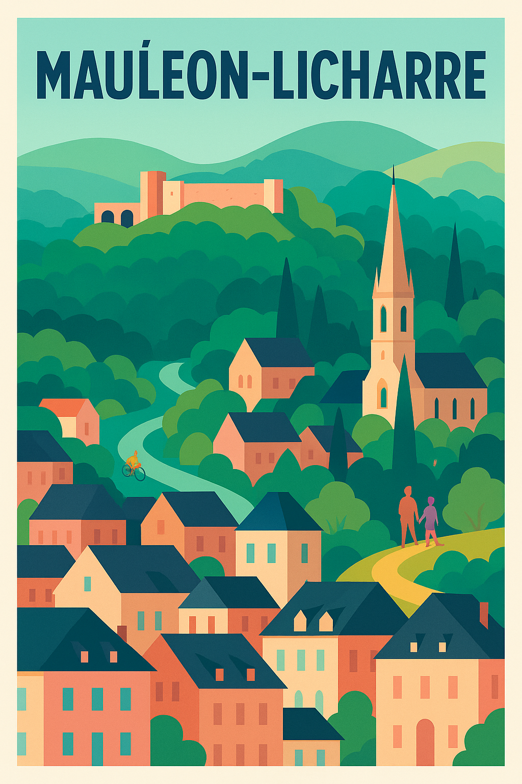 Affiche de Mauléon-Licharre - Charme et sérénité au cœur du Pays Basque