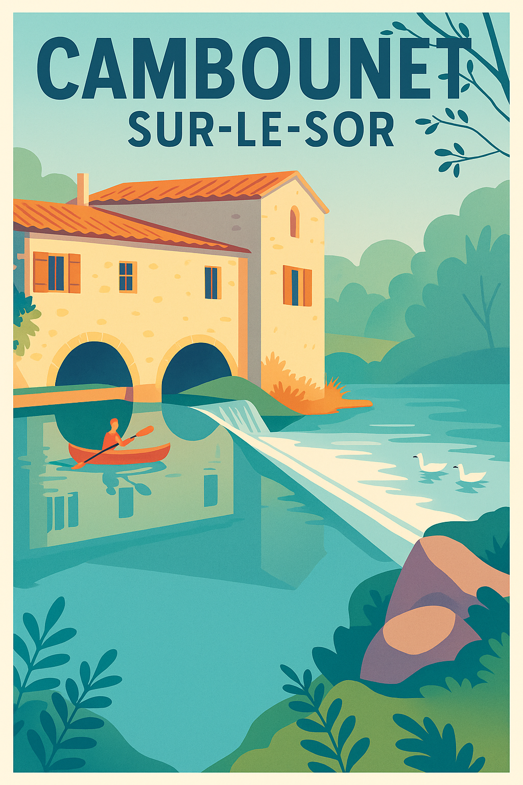 Affiche de Cambounet-sur-le-Sor - Sérénité au fil de l'eau