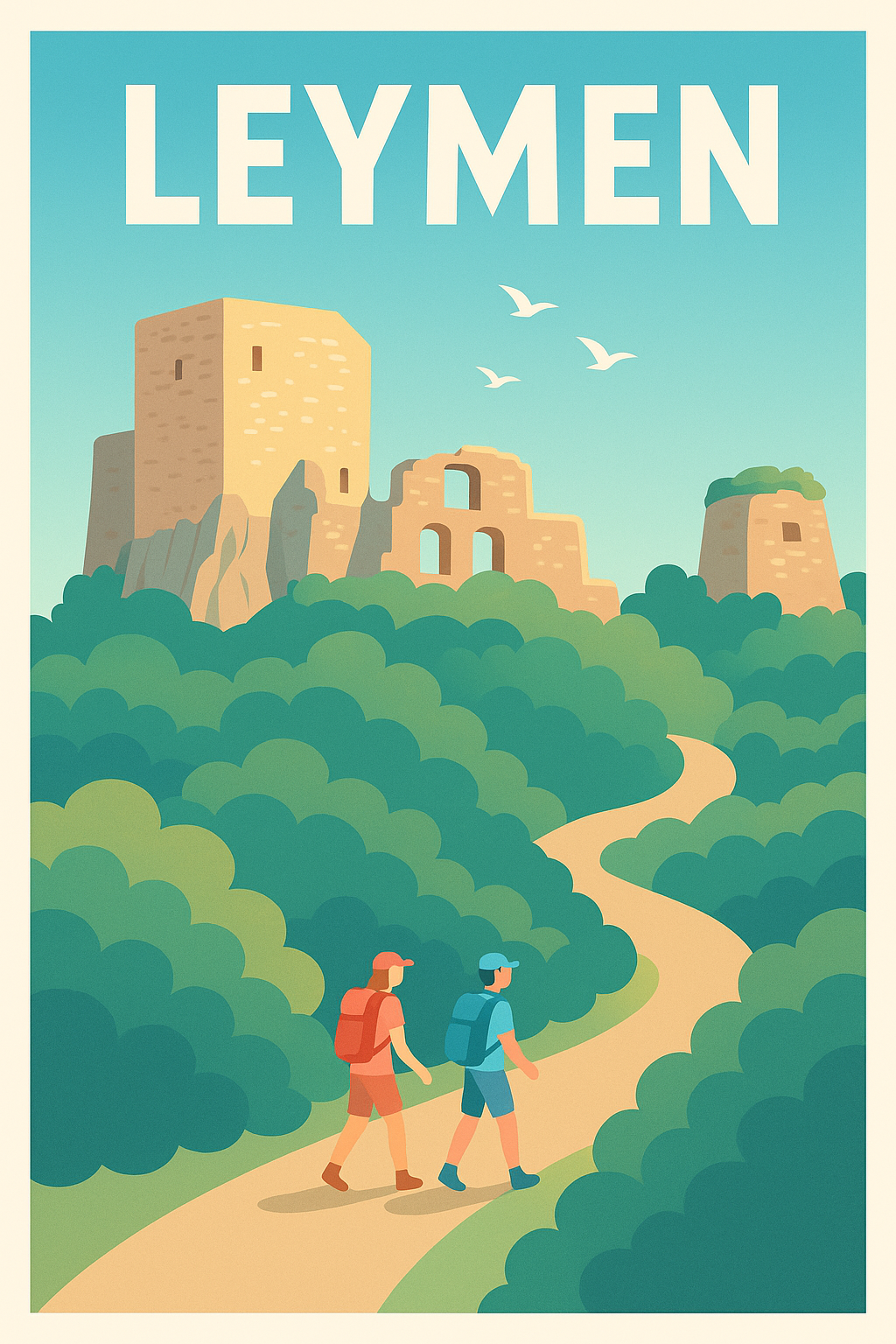 Affiche de Leymen - Invitation à la randonnée et au patrimoine