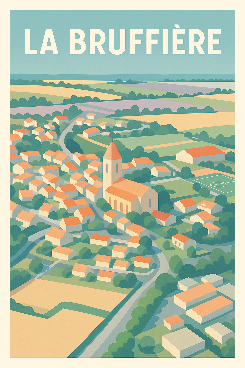 Affiche de La Bruffière - Charme et douceur du bocage vendéen