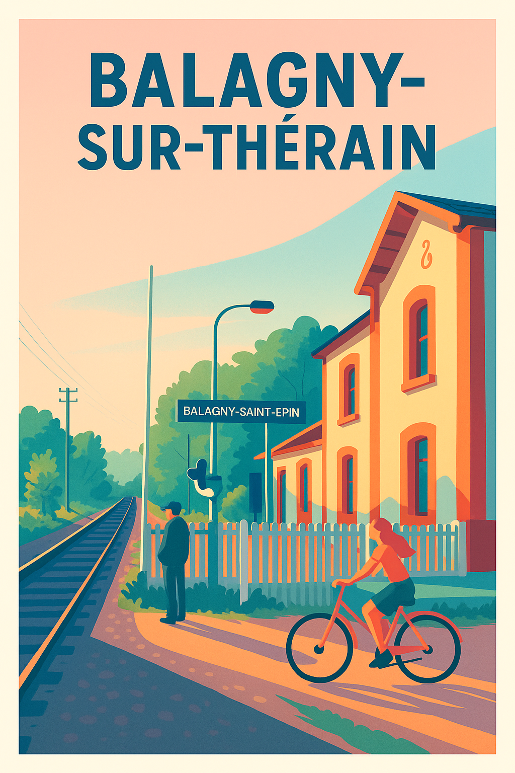 Affiche de Balagny-sur-Thérain - Charme bucolique au bord des rails